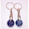 2 X NEW SHAPE 12 Edge Sided Trolley Token £1
