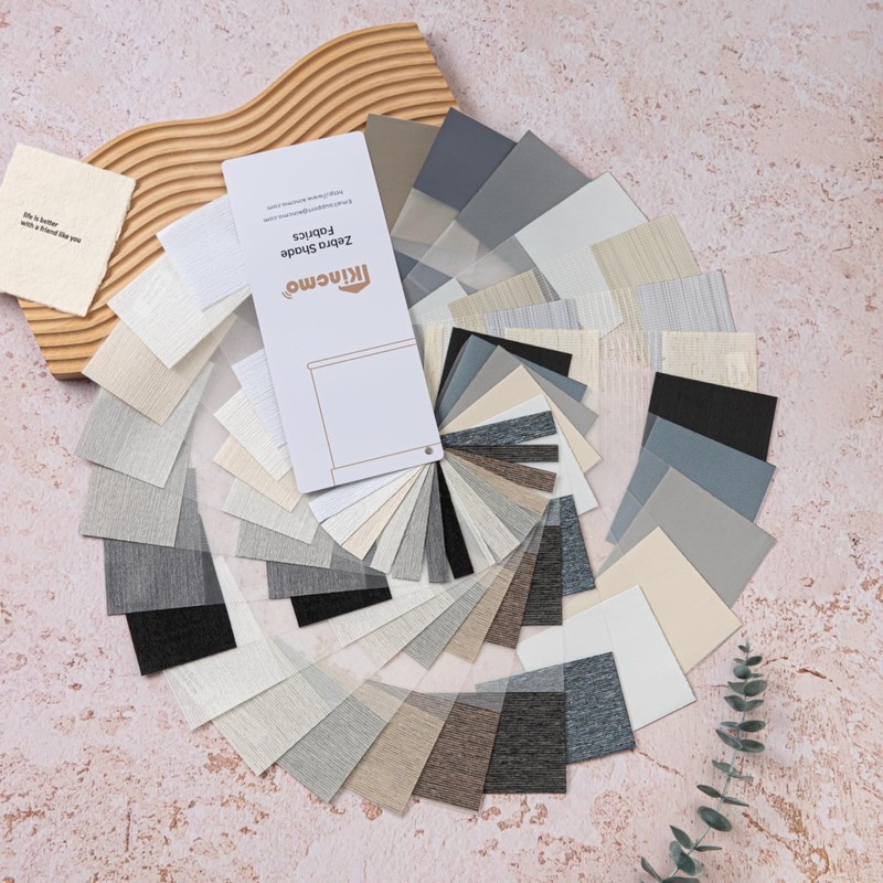 Kincmo Motorized Blinds with Remote, Motorized Zebra Shades Work with