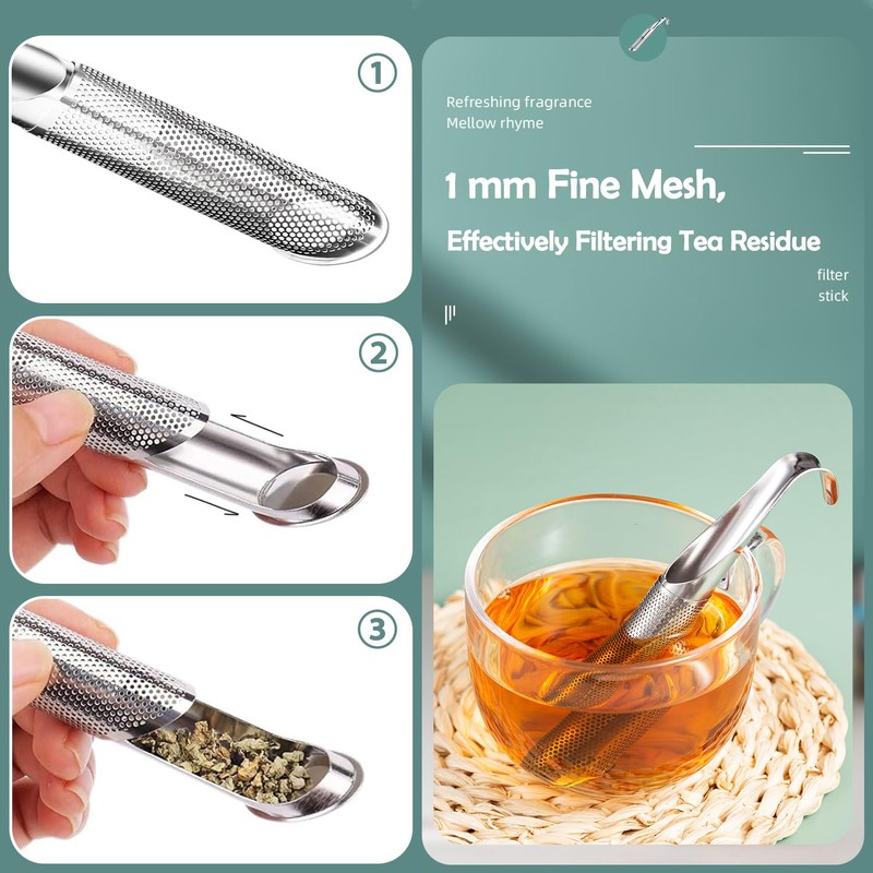 2 Pack Tea Infusers, Extra Fine Mesh Tea Strainer for