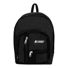 Everest Double Main Compartment Backpack Black