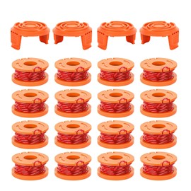 Evenlinkics 20 Pack WA0010 Replacement Spool for Worx Weed Eater String, Compatible with Worx String Trimmer,10ft 0.065" Trimmer Line Replacement Spool ，for Worx Trimmer spools
