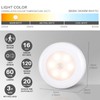 STAR-SPANGLED 3 Pack 2.8” Motion Sensor Lights Indoor AAA Battery