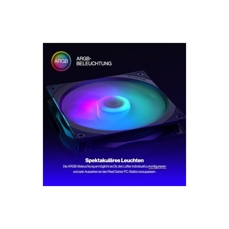 ENDORFY Fluctus 140 PWM ARGB, Standard PC Case Fan, 140