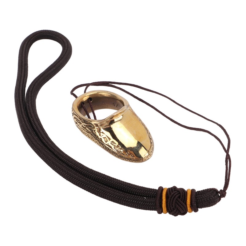 Archery Thumb Rings Good Protection Engraving Pattern Brass Finger Protector