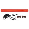 Long Pipe Bird Feeder Red Transparent Outdoor Bird Feeder Tube