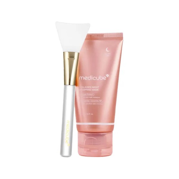 Kit Collagen Wrapping Mask + Jelly Brush Medicube Original Todo