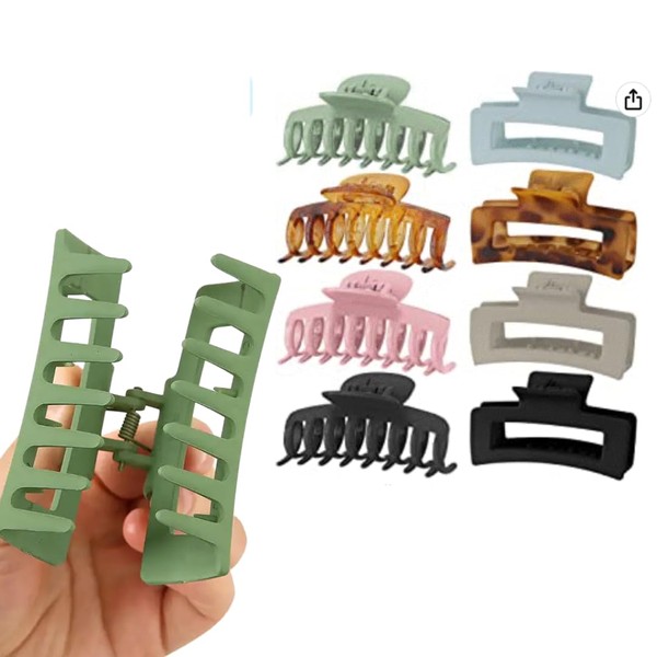 Large Claw Clips for Thick Hair – Matte Non-Slip Hair