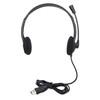 MANHATTAN USB Headset with Mic & Long 5 ft Cable