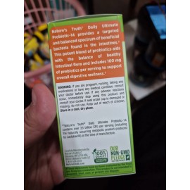 Nature's Truth Daily Ultimate Probiotic-14 25 Billion CFU 60 Capsules 14 Strains