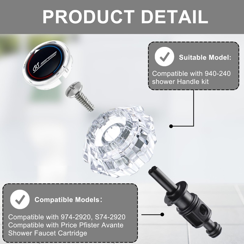 Dreyoo 2 Pack Compatible with 9742920 S742920 Pull and Turn
