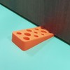 Charming Cheese-Shaped Door Stopper - Prevents Door Closing Securing 4ea