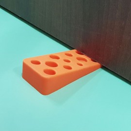 Charming Cheese-Shaped Door Stopper - Prevents Door Closing Securing 4ea