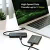 IOGEAR 4 Port USB-C Hub, USB 3.2 Gen 2, 10Gbps,