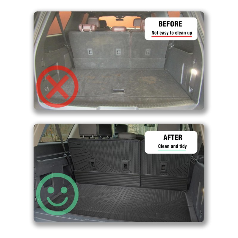 Cargo Liner Compatible with 2018-2024 Ford Expedition MAX&Lincoln Navigator L