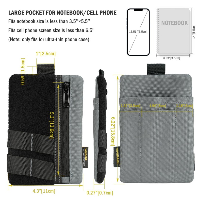 VIPERADE VE27 EDC Pouch, 6 Pockets EDC Organizer Pouch for