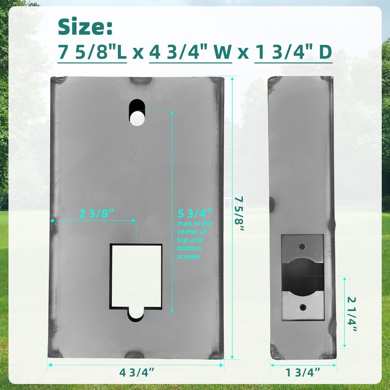 GB2020 Gate Lock Box for Double Keypad Mechanical Combination Lock，Steel