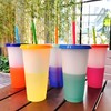 Yisituo 24oz color changing cups (10, Weiß)
