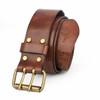 TOURBON Deluxe Cowhide Leather Belt for DIY Workshop Tool Pouch