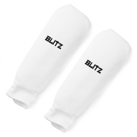 Blitz Elastic Shin Pads - White - Small