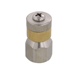 Erie Tools Rotating 1/4 in. Sewer Jetter Drain Cleaning Nozzle, 12.0 Orifice, 4000 PSI, Max Temp 200 F