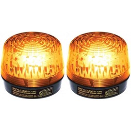 Seco-Larm SL-126Q/A Xenon Tube Strobe Light (Pack of 2), Amber, Easy 2-wire Installation, Low Current Consumption, 300 Continuous Hours Lifespan, High-impact Resistant Acrylic, For 6 to 12V Use
