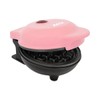 Jocca - Round Waffle Iron in Pink, 500 W, Non-Stick