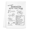 Moonlight Makers Funny Kitchen Towel, Biscuits with The Boss, Flour