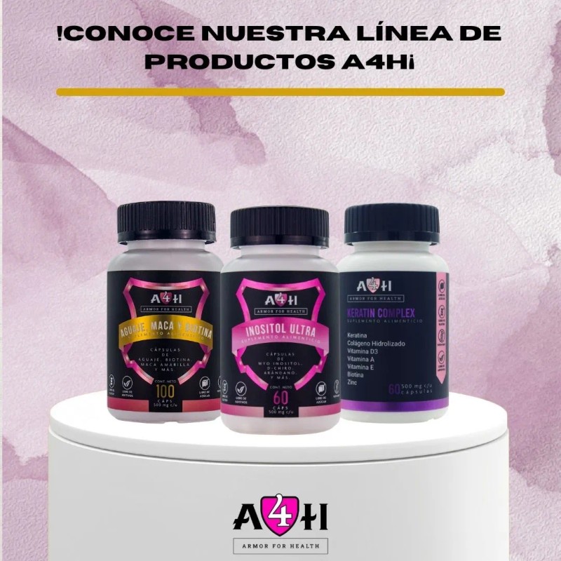 Myo Y D-chiro Inositol 60 Cáps 500mg A4h Acido Fólico
