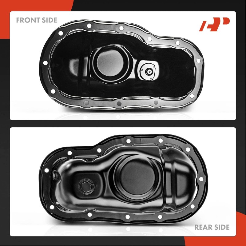 A-Premium Lower Engine Oil Pan Sump with Drain Plug Compatible