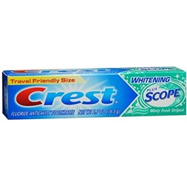 Crest Whitening Plus Scope Toothpaste Minty Fresh Striped 2.70 oz (Pack of 8)