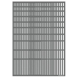 Haikyu Parts LINED02-WHI Line Decal 2, White, 1 Piece, Plastic Model Decal