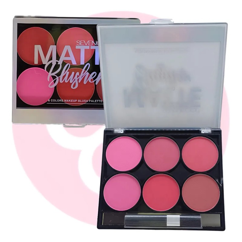 Paleta De Rubor Con Tonos Matte Tono Del Maquillaje Saniye