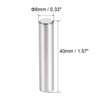TOP-VIGOR 10Pcs 8mm x 40mm Dowel Pins Shelf Support Pegs,