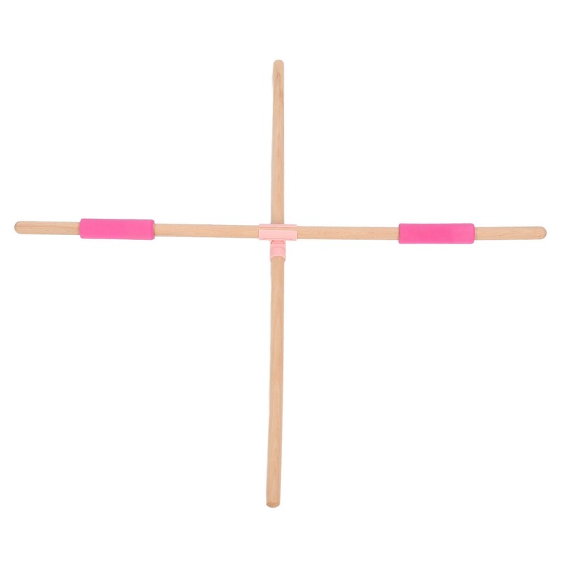 2pcs 31.5in Length Yoga Training Stick Beechwood Open Shoulder Back