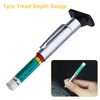 TSUGAMI Car Tire Tread Depth Gauge, 2PCS 32nds Metric Smart