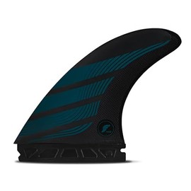 Future Fins ALPHA AM1 & ALPHA AM2 Alpha Thruster, Blue, Yellow, Set of 3 (AM2(CARBON/YELLOW))