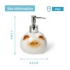 Ceramic Cute Cat Soap Dispenser with Pump, Perfect for Dish