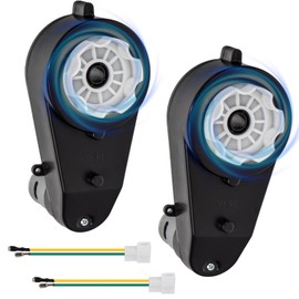 2Pcs 24 Volt RS555 40000RPM Gearbox with High Torque Motor for Powered Wheels Motor Upgrade 24V High Speed Electric Motor Gearbox for Kid‘s Ride On Toys Car Replacement Parts