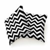 Beabes Throw Pillow Covers Black White Chevron Zigzag Wavy Line