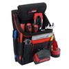 MELOTOUGH Medium Ziptop Tool Pouch with Belt Clip,16-Pocket Heavy Duty