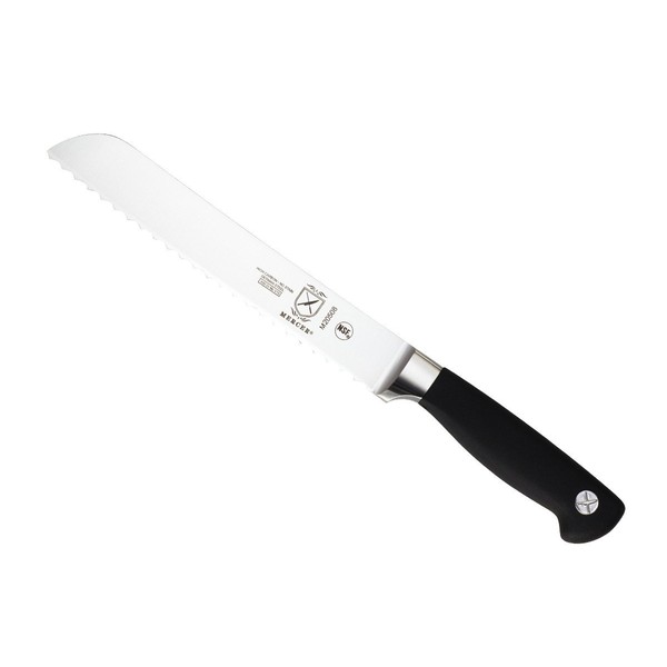 Mercer Culinary Genesis 8" Forged Bread Knife, Steel/Black