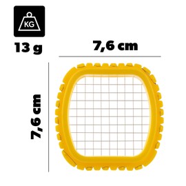 KADAX Dice Slicer for Cooked Vegetables and Eggs, Precise Vegetable Slicer for Even Dicing, Plastic Egg Slicer, Ideal for Salads (Pack of 1)