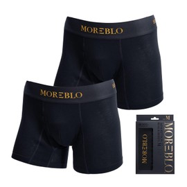 iSDG Incontinence Pants, Urinary Leak Prevention, Boxer Urinary Leak Pants, For Mild Incontinence, Pack of 2 (L, Black)