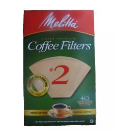 Melitta Cone Coffee Filters #2 Natural Brown #612412  NEW