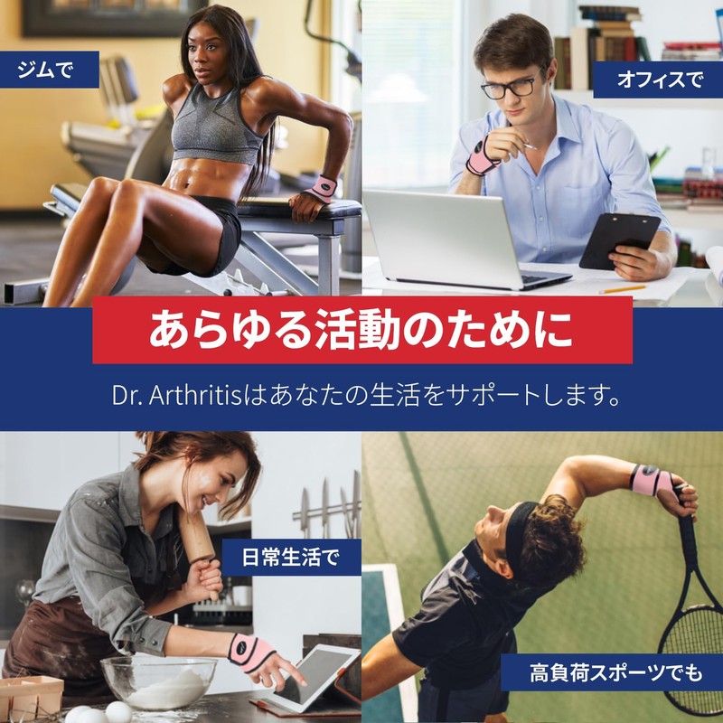 Dr. Arthritis Doctor Developed Wrist Support Wrist Protection [Pink Pack