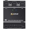 Displayport KVM Switch 2 Monitors 2 Computers, for 2 Computers