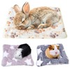 ChAusa 3 Pcs Guinea Pig Bed 26x33cm/15x20cm Small Animal Plush