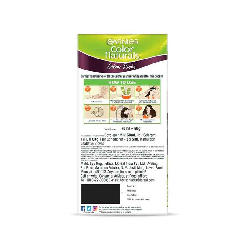 Garnier Color Naturals, Shade 4.20 Wine Burgundy 125 gm