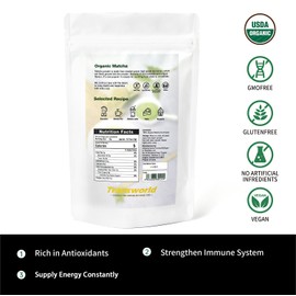 Organic Matcha Green Tea Powder First Harvest Ceremonial Grade 100% Pure Premium Matcha for Drinking and Latte No Additives 3.53oz(100g) Jiuyu