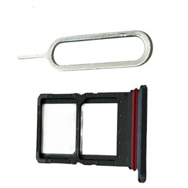 zhxchzhi OEM Dual Sim Card Tray Holder Slot Socket+Pin Compatible with Motorola Razr 50 Ultra Parts Black